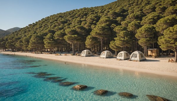 Campings avec acces direct plage en corse du sud
