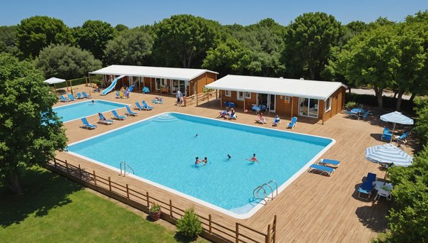 Quels types de campings avec piscine trouve-t-on autour de la rochelle ?